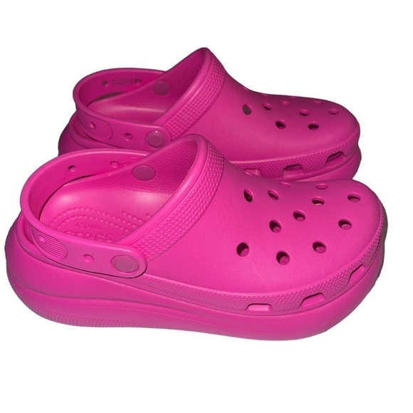 Crocs Classic Crush Clog Women’s Size 9 Bright Pink Barbiecore Perfect - Picture 7 of 11
